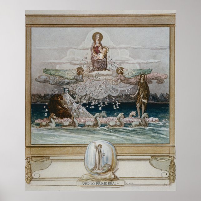 Póster Ilustracion de la 'Divina Comedia' 2 de Dante (Frente)