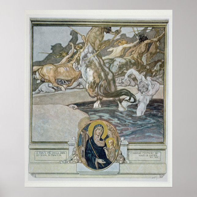 Póster Ilustracion de la 'Divina Comedia' de Dante (Frente)