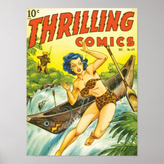 Póster Ilustracion DE LA FICHA DE LA CIENCIA DE VINTAGE