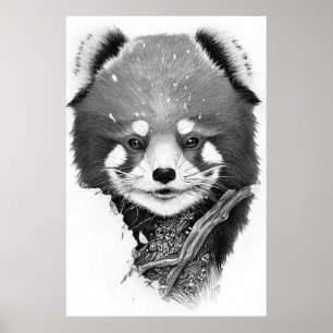 Póster Ilustracion de la Línea de Naturaleza Silvestre de