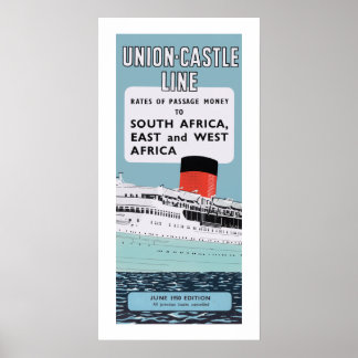 Póster Ilustracion de la línea del castillo de Union