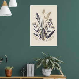 Póster Ilustracion de la naturaleza silenciosa