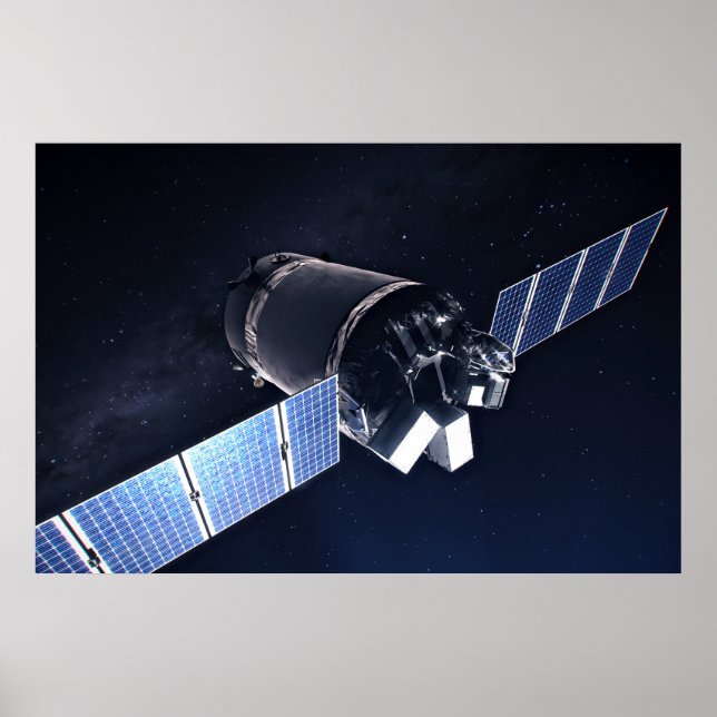 Póster Ilustracion De La nave Dragon Xl. (Frente)