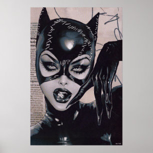 Póster Ilustración de la portada de Catwoman #50 Sozomaik