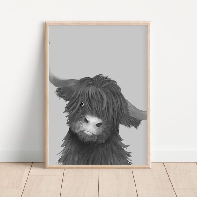 Póster Ilustracion de las vacas de las altiplanicies en b (Subido por el creador)
