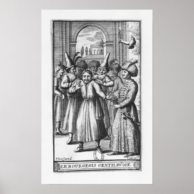 Póster Ilustracion de 'Le Bourgeois Gentilhomme' (Frente)