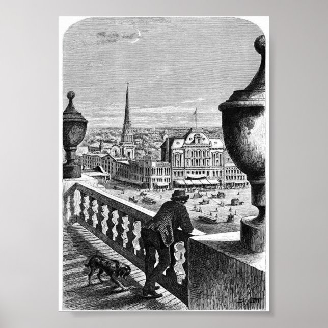 Póster Ilustracion de libros de época (Frente)