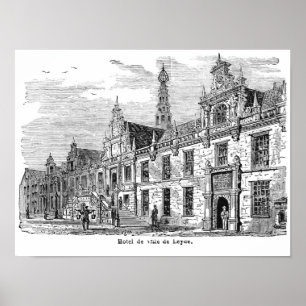 Póster Ilustracion de libros de época