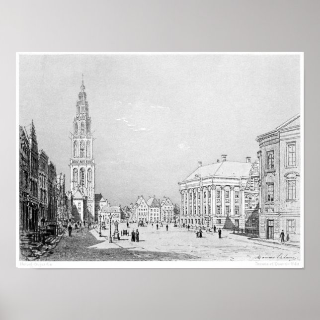 Póster Ilustracion de libros de época (Frente)