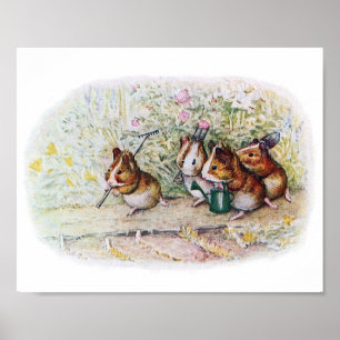 Póster Ilustracion de libros para niños pequeños critters