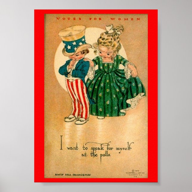 Póster Ilustracion de menoscabo de los derechos de voto d (Frente)