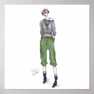 Póster Ilustracion de moda