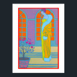 Póster Ilustracion de moda Art Deco de George Barbier<br><div class="desc">De una impresión vintage de George Barbier, uno de los mayores ilustradores franceses de principios del siglo XX. Barbier estuvo a la vanguardia de su profesión con comisiones para diseñar trajes de teatro y ballet, ilustrar libros y producir ilustraciones de moda de alta costura. Durante los siguientes 20 años, lideró...</div>