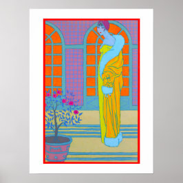 Póster Ilustracion de moda Art Deco de George Barbier