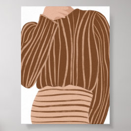 Póster Ilustracion de moda minimalista