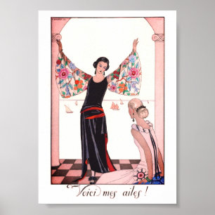 Póster Ilustracion de moda vintage de George Barbier