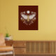 Póster Ilustracion De Moth Resumen De Terracota Moderno (Living Room 2)