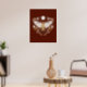 Póster Ilustracion De Moth Resumen De Terracota Moderno (Living Room 3)