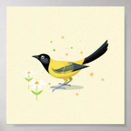 Póster Ilustracion de pájaro