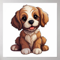 Ilustracion de perro de dibujos animados