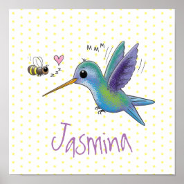 Póster Ilustracion de personalizado de abejas