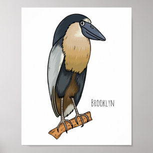 Póster Ilustracion de personalizado de aves de garza