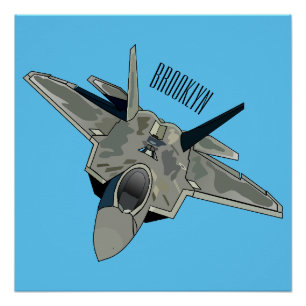 Póster Ilustracion de personalizado de aviones de combate