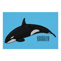 Ilustracion de personalizado de ballenas asesina