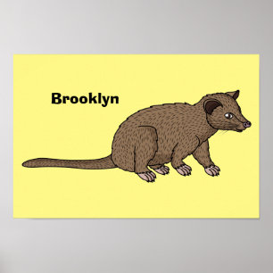 Póster Ilustracion de personalizado de civet de luwak
