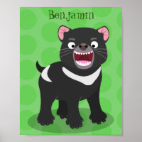 Ilustracion de personalizado de demonio de Tasmani