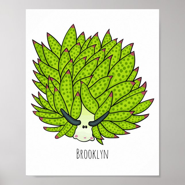 Póster Ilustracion de personalizado de lodo de hoja (Frente)