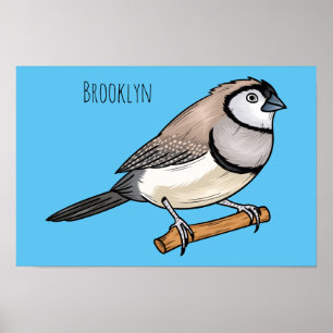 Póster Ilustracion de personalizado de pajarita de doble 