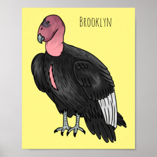 Póster Ilustracion de personalizado de pájaro del cóndor