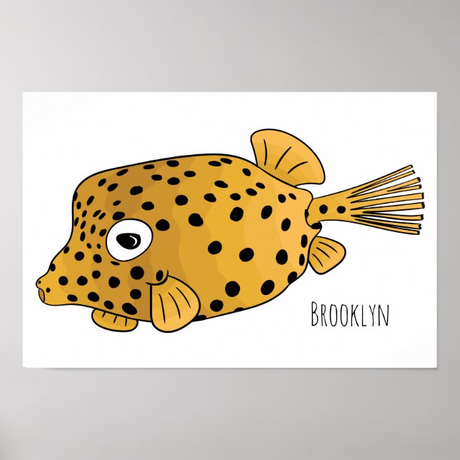 Póster Ilustracion de personalizado de pez dorado (Frente)