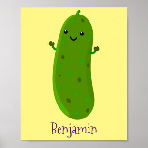 Póster Ilustracion de personalizado de piquetes alegres