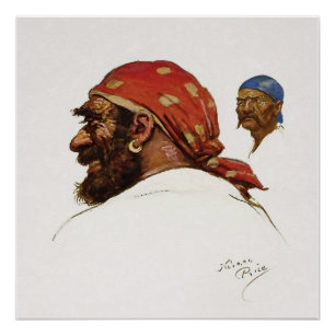 Póster Ilustración de “Pirata” por Norman Price