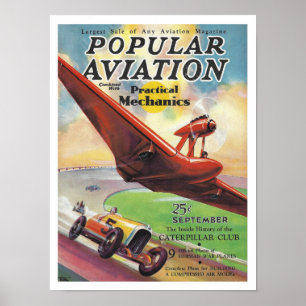 PÓSTER ILUSTRACIÓN DE PORTADA DE REVISTA ANTIGUA DE LA DÉ