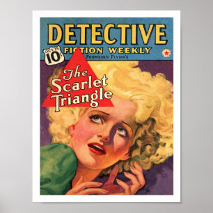 PÓSTER ILUSTRACIÓN DE PORTADA DE REVISTA ANTIGUA DE LA DÉ