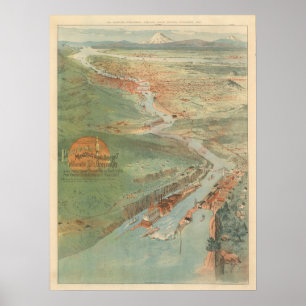 Póster Ilustracion de Portland