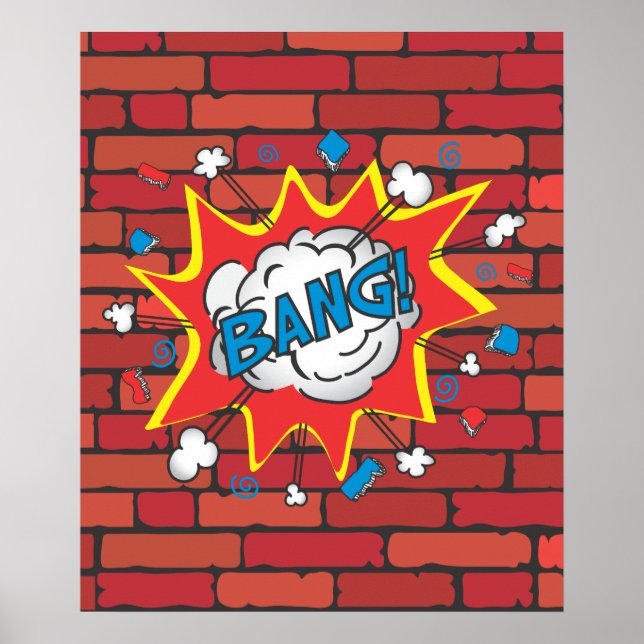 Póster Ilustracion de poster del libro de historietas Ban (Frente)