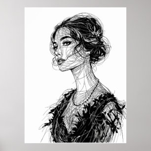 Póster Ilustracion de Tatjana Patitz