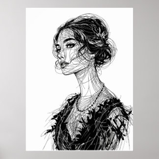 Póster Ilustracion de Tatjana Patitz