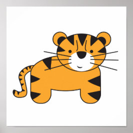 Póster Ilustración de tigre por Lorena Depante