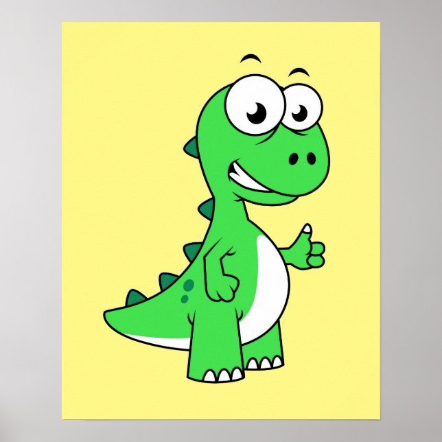 Póster Ilustracion De Tirano Rex. 2 (Frente)