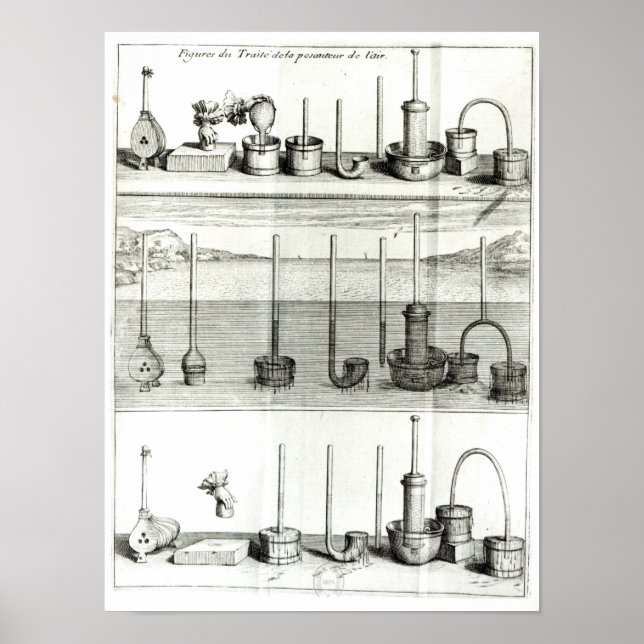 Póster Ilustración de 'Traite de la Pesanteur de (Frente)