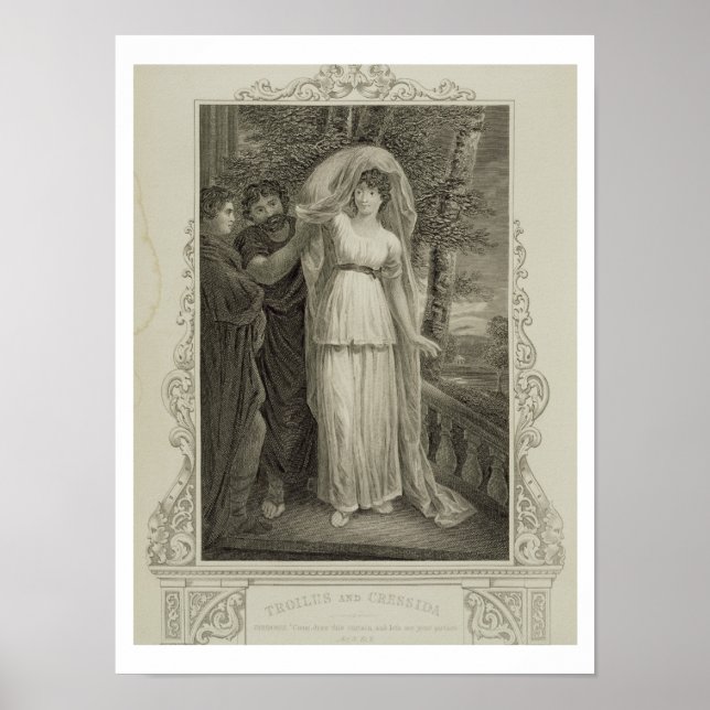 Póster Ilustracion de "Troilus y Cressida", Acto III, (Frente)