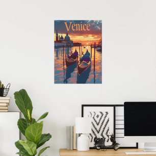 Póster Ilustracion de Venecia