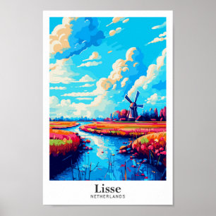 Póster Ilustracion de viajes con estilo Art Vintage de Li