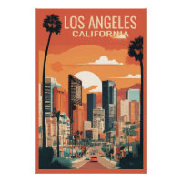 Ilustracion de viajes de Los Ángeles,