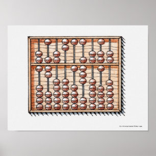 Póster Ilustracion del ábaco